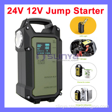 36000mAh 12V/24V Jump Starter 24V Jump Starter Mini Multi-Function Car Jump Start Battery Pack Kit